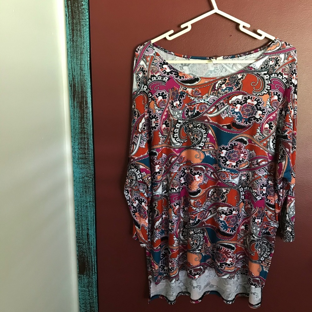 EST 1946 print blouse